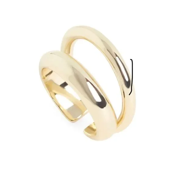 Loren Stewart x Curateur Gold Deux Open Band Ring Size 7 NWT - Picture 6 of 7